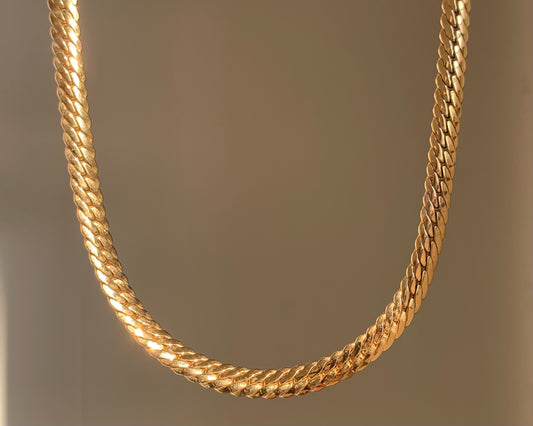 9ct Rounded Curb Necklace